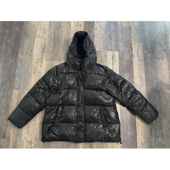 Women's Vince Camuto Street Style Black Puffer Jacket XXL Model-Off-Duty - Picture 1 of 7